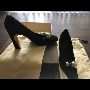 Louis Vuitton Square Toe Black Heel